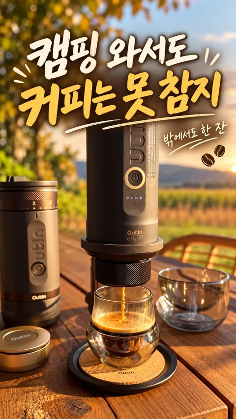 123. 휴대용 커피 머신