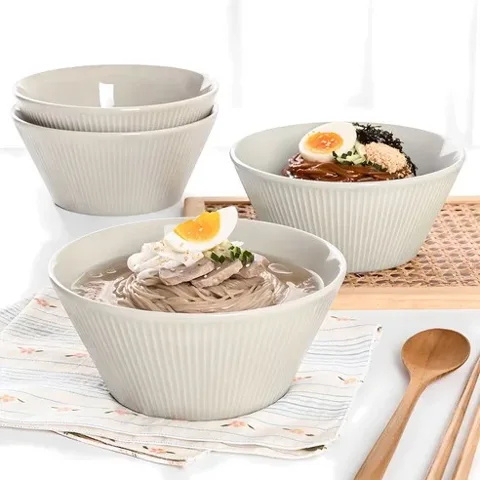 29 메종오브제 라이닝 면기, 크림그레이, 4개