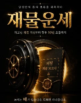 [재물] 돈에는 타이밍이 있습니다