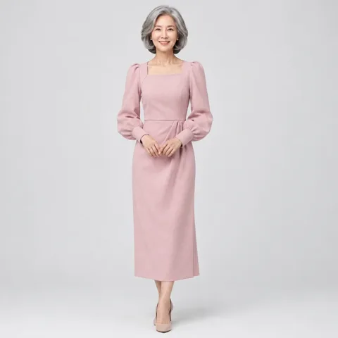 43. 가을 긴팔 프렌치 원피스