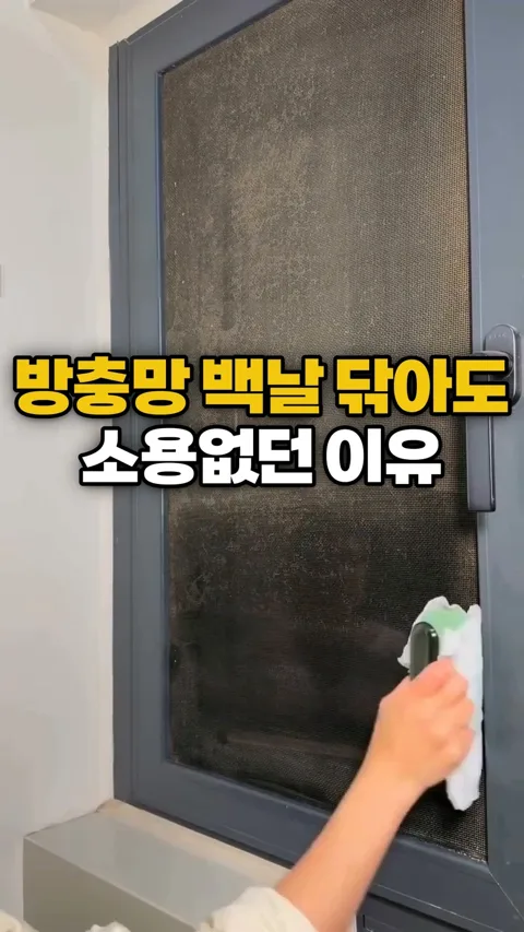 182. 방충망 백날 닦아도 소용없던 이유!