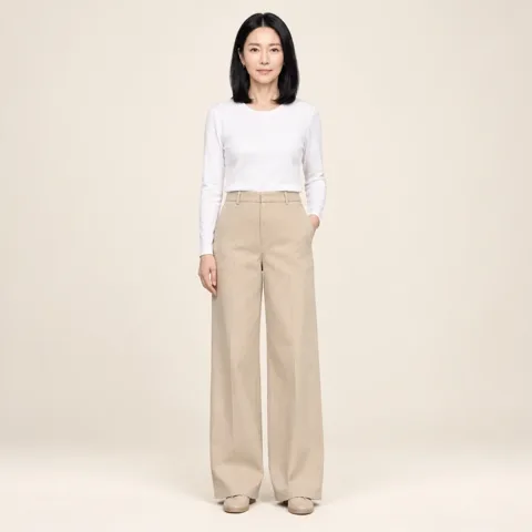 39. 깔끔한 무지 면바지