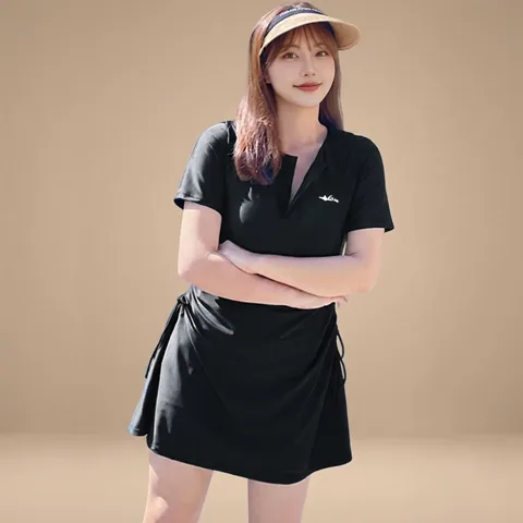 여성 빅사이즈 체형커버 원피스 수영복