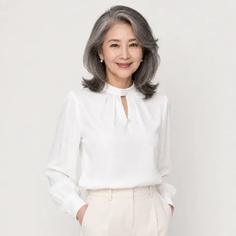 33. 여성 봄 가을 정장 셔츠