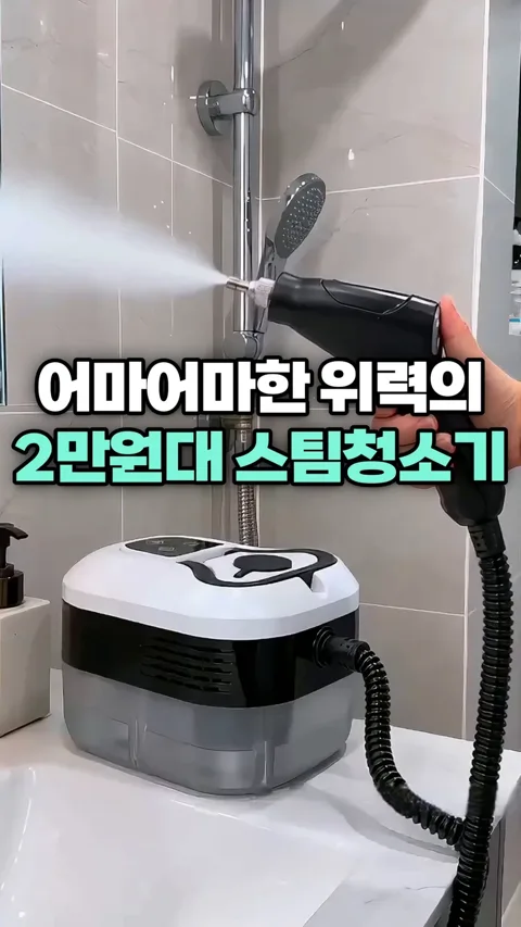 2. 어마어마한 위력의 2만원대 스팀청소기!